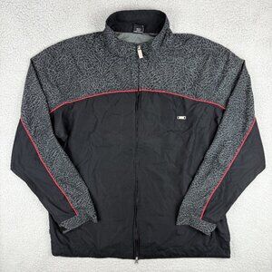 Jordan Jacket Mens XXL 2XL Black Grey AF-1 Elephant Print Air Force 1 Vintage 3